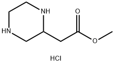 哌嗪-2-乙酸甲酯双盐酸盐 结构式