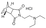 4,7-Methano-1H-isoindole-1,3(2H)-dione, 3a,4,7,7a-tetrahydro-2-(2-(die thylamino)ethyl)-, monohydrochloride 结构式