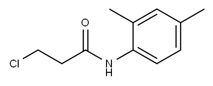 3-氯-N-(2,4-二甲基苯基)丙酰胺 结构式