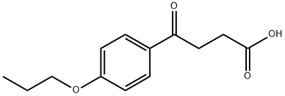 4-氧代-4-(4-丙氧苯基)丁酸 结构式