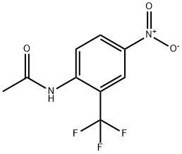 4'-硝基-2'-三氟甲基乙酰苯胺 结构式