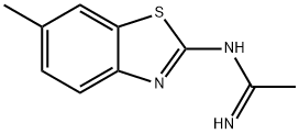 Ethanimidamide, N-(6-methyl-2-benzothiazolyl)- (9CI) 结构式