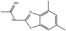 Ethanimidamide, N-(4,6-dimethyl-2-benzothiazolyl)- (9CI) 结构式