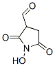 3-Pyrrolidinecarboxaldehyde, 1-hydroxy-2,5-dioxo- (9CI) 结构式