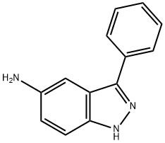 3-苯基-1H-吲唑-5-胺 结构式