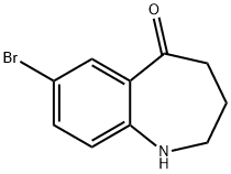 7-溴-1,2,3,4-四氢苯并[B]氮杂卓-5-酮 结构式