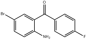 (2-AMINO-5-BROMOPHENYL)(4-FLUOROPHENYL)METHANONE 结构式