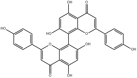 柏木双黄酮 结构式