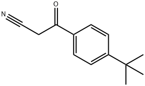 3-(4-叔丁基苯基)-3-氧代丙腈 结构式