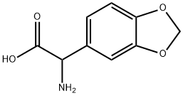 ALPHA-氨基苯并[1,3]二氧戊环-5-乙酸 结构式