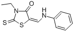 3-ETHYL-5-[(PHENYLAMINO)METHYLENE]-2-THIOXO-4-THIAZOLIDINONE 结构式