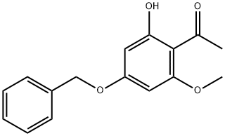1-(4-(苄氧基)-2-羟基-6-甲氧基苯)乙酮 结构式
