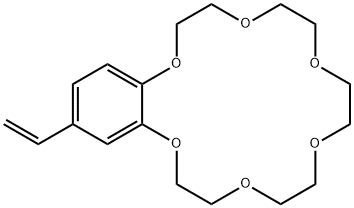4-乙烯基苯并-18-冠醚-6 结构式