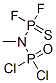 [Methyl(dichlorophosphinyl)amino]difluorophosphine sulfide 结构式