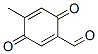 1,4-Cyclohexadiene-1-carboxaldehyde, 4-methyl-3,6-dioxo- (9CI) 结构式