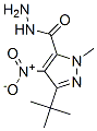 1H-Pyrazole-5-carboxylicacid,3-(1,1-dimethylethyl)-1-methyl-4-nitro-,hydrazide(9CI) 结构式