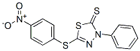 5-(p-nitrophenylthio)-3-phenyl-1,3,4-thiadiazole-2(3H)-thione 结构式