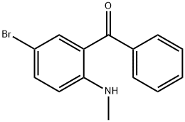 (5-BROMO-2-METHYLAMINO-PHENYL)-PHENYL-METHANONE 结构式