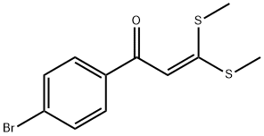 1-(4-BROMO-PHENYL)-3,3-BIS-METHYLSULFANYL-PROPENONE 结构式