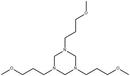 hexahydro-1,3,5-tris(3-methoxypropyl)-1,3,5-triazine  结构式