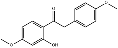 1-(2-羟基-4-甲氧基苯基)-2-(4-甲氧基苯基)乙烷-1-酮 结构式