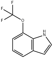 7-三氟甲氧基吲哚 结构式
