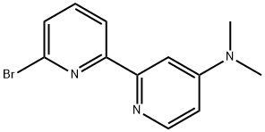 6-BROMO-4-N,N-DIMETHYLAMINO-2,2'-BIPYRIDINE 结构式