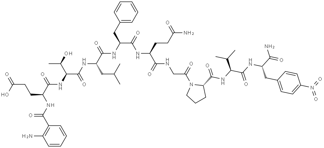 ABZ-GLU-THR-LEU-PHE-GLN-GLY-PRO-VAL-P-NITRO-PHE-NH2 结构式