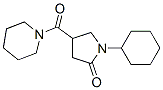 1-Cyclohexyl-4-(piperidinocarbonyl)pyrrolidin-2-one 结构式