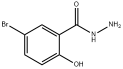 5-溴-2-羟基-苯甲酰肼 结构式