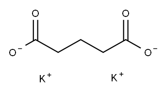 戊二酸二钾(盐) 结构式