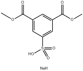 间苯二甲酸二甲酯-5-磺酸钠 结构式
