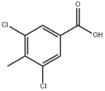 3,5-二氯-4-甲基苯甲酸 结构式
