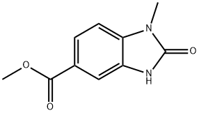 Methyl 1-methyl-2-oxo-2,3-dihydro-1H-1,3-benzimidazole-5-carboxylate 结构式