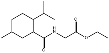 N-[[5-甲基-2-(异丙基)环己基]甲酰]甘氨酸乙酯 结构式
