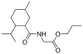 propyl N-[[5-methyl-2-(isopropyl)cyclohexyl]carbonyl]glycinate 结构式