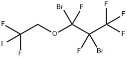 1,2-二溴-1,2,3,3,3-五氟-1-(2,2,2-三氟乙烷氧基)丙烷 结构式