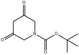 3,5-二氧代哌啶-1-CARBOXYLICACIDTERT丁基酯 结构式