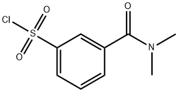 3-(二甲基氨基羰基)苯-1-磺酰氯化 结构式