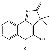 4-羟基-3,3-二甲基-2H-苯并[G]吲哚-2,5(3H)-二酮 结构式