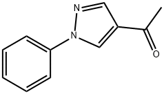 1-(1-苯-1H-吡唑-4-基)乙酮 结构式
