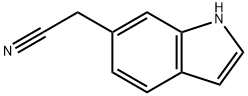 吲哚-6-乙腈 结构式