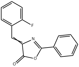 4-[(2-fluorophenyl)methylene]-2-phenyloxazol-5(4H)-one 结构式