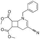 4-Cyano-2-(phenylmethyl)-2-azabicyclo[4.2.0]oct-3-ene-7,8-dicarboxylic acid dimethyl ester 结构式