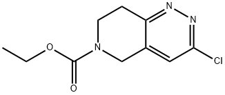 6-N-CARBETHOXY-3-CHLORO-7,8-DIHYDRO-5H-PYRIDO[4,3-C]PYRIDAZINE 结构式