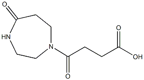 4-氧-4-(5-氧-1,4-二氮杂-1-基)丁酸 结构式