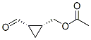 Cyclopropanecarboxaldehyde, 2-[(acetyloxy)methyl]-, (1S,2R)- (9CI) 结构式