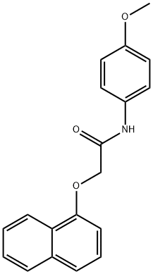 N-(4-methoxyphenyl)-2-(1-naphthyloxy)acetamide 结构式