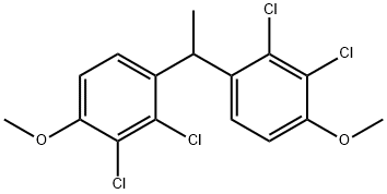 1,1'-Ethylidenebis[2,3-dichloro-4-Methoxy-benzene 结构式