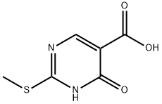 4-羟基-2-(甲硫基)嘧啶-5-羧酸 结构式